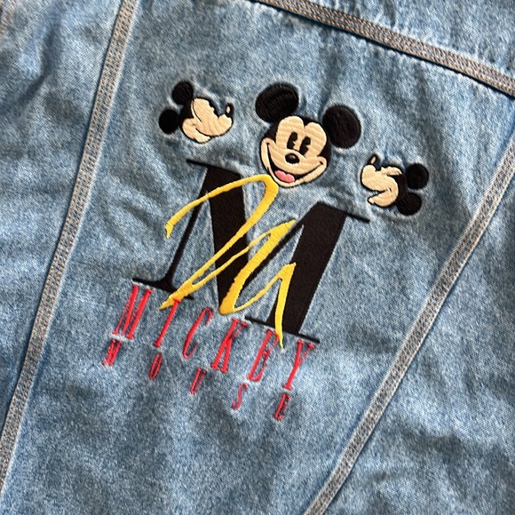 Vintage Style Mickey Mouse Hooded Denim Jacket - Picture 6 of 8